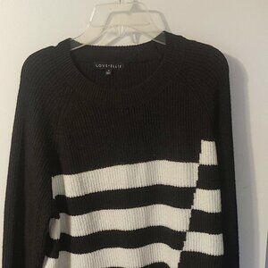 Black and white striped sweater